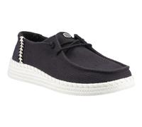 HEYDUDE Wendy Espadrille Gewebte Baumwollmischung Damen Schwarze Espadrilles EU 42 / UK 8