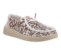 HEYDUDE Wendy Espadrille Retro Palm Baumwollmischung Damen Downtown Braun/Egret Espadrilles