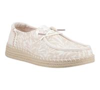 HEYDUDE Wendy Espadrille Retro Palm Baumwollmischung Damen Hellrosa/Weiß Espadrilles EU 40,5 / UK 7