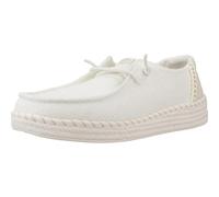 HEYDUDE - Wendy Espadrille Woven, Zapatos sin Cordones para Mujer, White, 40