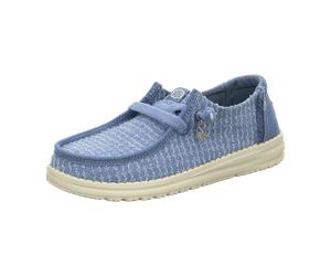 HEYDUDE Wendy Frayed Canvas für Damen, blau, Größe 38 EU