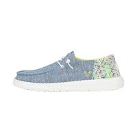 HEYDUDE Wendy Funk Baja Damenschuhe, Schlupfschuhe, bequem und leicht, Blau Multi, 40 EU