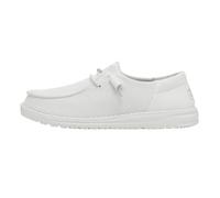 HEYDUDE Wendy Funk Mono Damen - Slip on Flache Schuhe - Mokassin Stil, White, 40