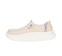 HEYDUDE Damen-Sneaker Wendy Peak Chambray Woven Beige/Bronze Größe 40