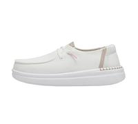 HEYDUDE Wendy Rise Damen - Slippers flache Schuhe - Mokassin Stil, Spark White, 40