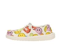 HEYDUDE Wendy Smiley Cream/Multi, Damenschuhe, Damen-Slipper Slipper, bequem & leicht, Creme/Multi, 40 EU