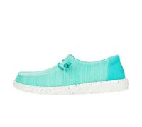 HEYDUDE Wendy Stretch Sox, Damenschuhe, Damen Slip-on Loafers, Bequem & Leicht, Keramik Blau, 36 EU