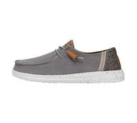 HEYDUDE Wendy Washed Canvas Damen, Slip on Schuhe | Textiles Obermaterial mit besticktem Fersendetail, Easy-On-System mit elastischen Schnürsenkeln und Schaumstoffsohle