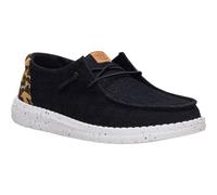 HEYDUDE Damen Mokassins/Bootsschuhe Wendy Wildcat HD45414-0CU Textil Schwarz/Leopard Gr. 37