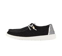 HEYDUDE Women Wendy Boho Crochet Black Casual Moccasin 41 EU