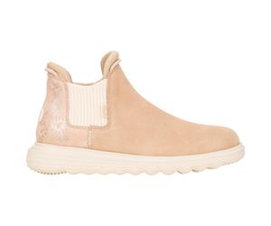 HeyDude - Women's Branson Suede Novelty - Freizeitstiefel, Gr. 38, beige/weiß (Sand/Snake)