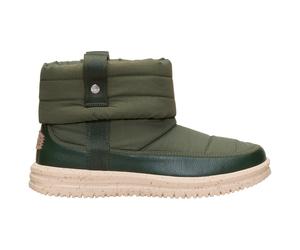 HeyDude - Women's Camden Cuff Nylon Quilt - Winterschuhe, Gr. 36, oliv (DarkOlive)