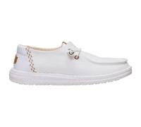 HeyDude - Women's Wendy Chambray Grid - Sneaker, Gr. 37, grau/weiß (SnowWhite)