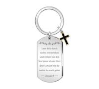 HEYEJET Christian Schlüsselanhänger für Frauen Männer Gelassenheitsgebet Geschenke, Kreuz Anhänger mit Bibelvers Zubehör Religiöse Geschenke für Familie Freunde Inspirierende Geschenke
