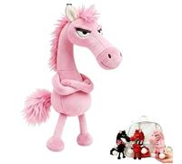 Heyhaho 2026 Year of The Horse Lucky Mascot, Soft Horse Keychain Ornament for New Year Good Luck Gift (Pink)