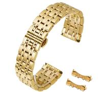 HEYOZURY Edelstahl Uhrenarmbänder Metall uhrarmband mit Geraden und Gebogenen Ende 12mm 14mm 16mm 18mm 19mm 20mm 21mm 22mm Metal Ersatzband Armbänder Edelstahlarmband für Uhr für Herren/Damen