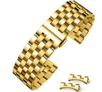 HEYOZURY Edelstahlarmband für Uhr,Metall Uhrenarmbänder Geeignet Ersatzband Armbänder für Damen&Herren,12mm 14mm 16mm 18mm 19mm 20mm 21mm 22mm 24mm Edelstahl Uhrenarmbänder