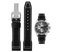 HEYOZURY Uhrenarmband für IWC Uhr Nylon Canvas Armband 20mm 21mm 22mm Ersatzband aus Echtem Ersatz Armband Faltschnalle Strap Original for Für IWC Pilot Portugal Serie für Männer