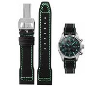 HEYOZURY Uhrenarmband für IWC Uhr Nylon Canvas Armband 20mm 21mm 22mm Ersatzband aus Echtem Ersatz Armband Faltschnalle Strap Original for Für IWC Pilot Portugal Serie für Männer