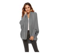 HEYPORK Damen Herbst Winter Warm Bequem Jacke Casual Mode übergangsjacke Mantel Frauen Pullover Strickpullover Strickjacke Pullover Mantel(A Dunkelgrau, Einheitsgröße)