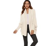 HEYPORK Damen Herbst Winter Warm Bequem Jacke Casual Mode übergangsjacke Mantel Frauen Pullover Strickpullover Strickjacke Pullover Mantel(Aprikose, Einheitsgröße)