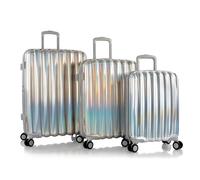 Heys Astro 4 Rollen Kofferset 3-teilig mit Dehnfalte silberfarben