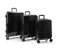 Heys Elite Fashion 4 Rollen Kofferset 3-teilig mit Dehnfalte schwarz