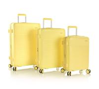 Heys Pastel 4 Rollen Kofferset 3-teilig mit Dehnfalte gelb