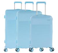 Heys Pastel 4 Rollen Kofferset 3-teilig mit Dehnfalte blue (TAS038741) blau