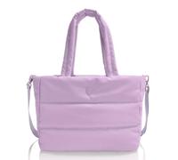 HEYS Reisetasche Schultertasche mit Laptopfach The Puffer Travel Tote Lavender Flieder