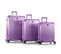 Heys Xtrak 4 Rollen Kofferset 3-teilig mit Dehnfalte lila