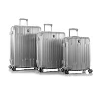 Heys Xtrak 4 Rollen Kofferset 3-teilig mit Dehnfalte silberfarben