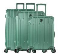 Heys Xtrak 4 Rollen Kofferset 3-teilig mit Dehnfalte midnight green (TAS038793) gruen