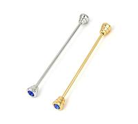 Hezhou Krawattennadel Metall Krawattenklammer Herren Kragen Pin Krawatte Clip Bar Kette Hemd Kragen Pin Anzug Brosche Revers Pin für Hemd Herren Zubehör Kostüm Kleidung (H)