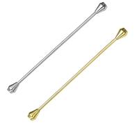 Hezhou Krawattennadel Metall Krawattenklammer Herren Kragen Pin Krawatte Clip Bar Kette Hemd Kragen Pin Anzug Brosche Revers Pin für Hemd Herren Zubehör Kostüm Kleidung (G)