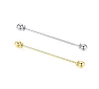 Hezhou Krawattennadel Metall Krawattenklammer Herren Kragen Pin Krawatte Clip Bar Kette Hemd Kragen Pin Anzug Brosche Revers Pin für Hemd Herren Zubehör Kostüm Kleidung (B)