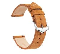 HFBZVAFC Wildleder-Uhrenarmbänder, modisches Schnellverschluss-Uhrenarmband for Männer und Frauen, 18 mm, 20 mm, 22 mm(Khaki,22mm)
