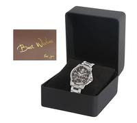 HFDONGL Uhrenbox Einzel Uhrenhalter Uhrenaufbewahrung PU Leder Uhren Aufbewahrungsbox mit Abnehmbarem Kissen Tragbare Uhrenkasten zur Aufbewahrung von Uhren und Schmuck