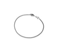 HG HAZE & GLORY Armband Herren aus 925 Sterling Silber, Schmuck Männer, Silber mit Anhänger oxidiert, Panzerkette, Cool, Takeawave, 1923 cm