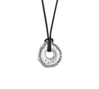 HG HAZE & GLORY Halskette Herren 925 Silber Schmuck Männer | Halsband mit Silberanhänger oxidiert Cool Y2K 50 cm