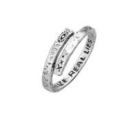 HG HAZE & GLORY Ring Herren aus 925 Sterling Silber, Schmuck Männer, Silberring oxidiert, Cool, Twisted Eye