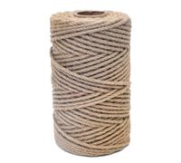 HGDNNDEOP Naturjuteschnur, Juteschnur, braun, 6 mm/8 mm x 100 m (328 Fuß), 3er-Pack(6mmx100m(328ft))