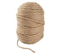 HGDNNDEOP Naturjuteschnur, Juteschnur, braun, 6 mm/8 mm x 100 m (328 Fuß) for Bastelarbeiten, Gartenarbeit, Bündelung, Geschenkverpackung(8mmx100m(328ft))