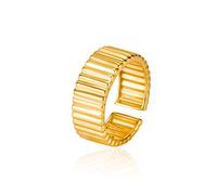 HGJH Ringe Silber, Verstellbare Ringe Für Frauen Goldene Zahnräder Klobig 925Er Sterlingsilber Mode Minimalistische Ewigkeitsringe Trauringe Versprechen Ringe Für Mädchen Damen