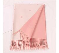 HGJH Schal Groß Damen-Schal Aus Kaschmir-Feeling, Weicher, Dicker, Warmer Strickschal, Rosa Schal, Quaste, Tartan, Wickelschal, Winter-Deckenschal, Doppelseitig, Stola-Schal Für Damen Und Mädchen