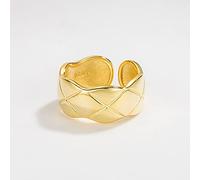 HGJH Silberringe Damen 925,Verstellbare Ringe Für Damen Golden Lingge 925 Sterling Silber Mode Temperament Minimalistisch Ewigkeitsringe Trauringe Versprechen Ringe Für Mädchen Damen