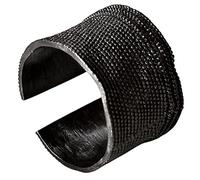 HGJH Verstellbarer Ring, Verstellbare Ringe Für Damen Pockmarked Ring Schwarz Klobig 925Er Sterling Silber Punk Schlicht Ewigkeitsringe Trauringe Versprechen Ringe Für Mädchen Damen