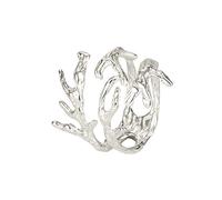 HGJH Verstellbarer Ring, Verstellbare Ringe Für Damen Zweige Geweih 925Er Sterling Silber Temperament Minimalistisch Ewigkeitsringe Trauringe Versprechen Ringe Für Mädchen Damen