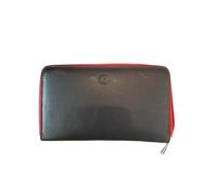 HGL Damenbörse m. RV und RFID Schwarz-rot