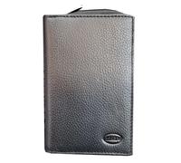 HGL - HGL Damenbörse mit Reißverschluss. RFID-Schutz echt Leder schwarz Schwarz